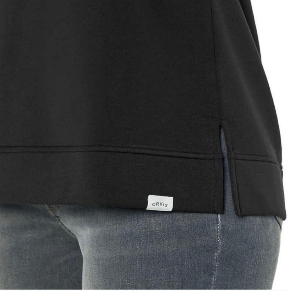 Women's Navy V-Neck Sweatshirt from Orvis - Picture 2 of 7